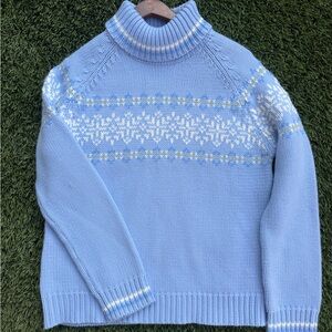 St.John's Bay BabyBlue Knit Sweater CapeCod Martha’s Vineyard Style Classic Vibe